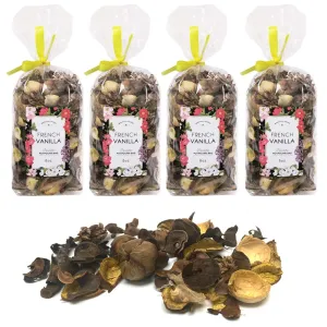 4 PC French Vanilla Potpourri Dried Flower Scent Bath Home Fragrance Decorative