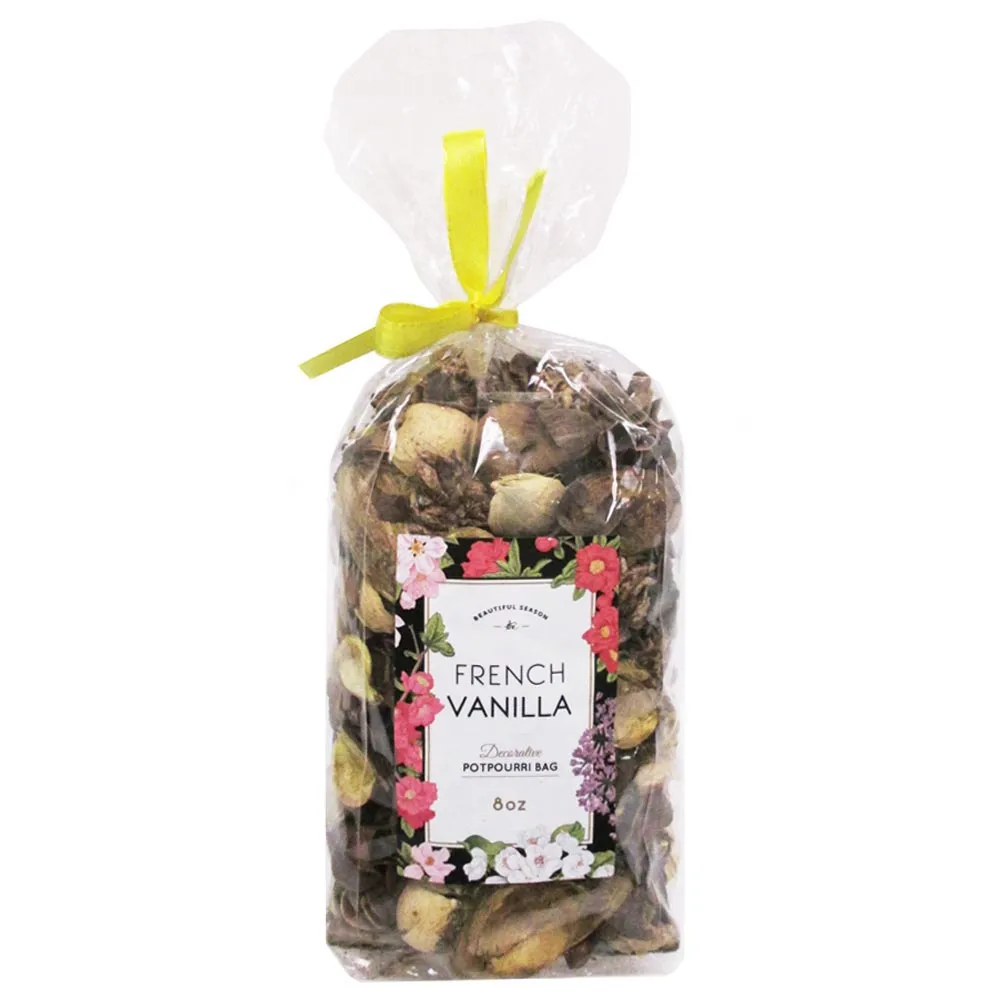 4 PC French Vanilla Potpourri Dried Flower Scent Bath Home Fragrance Decorative