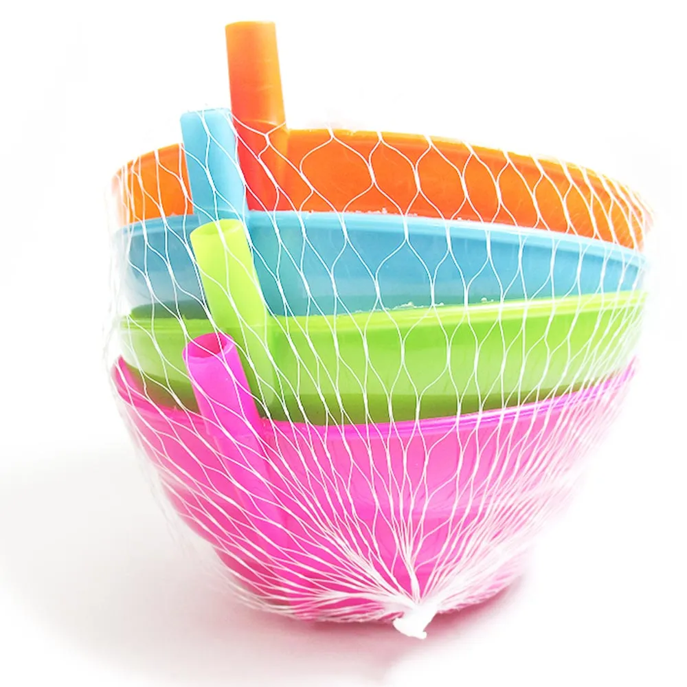 8 Pc Cereal Bowls with Straws and Kids Straw Cups Set Sippy Sip-a-Bowl BPA Free