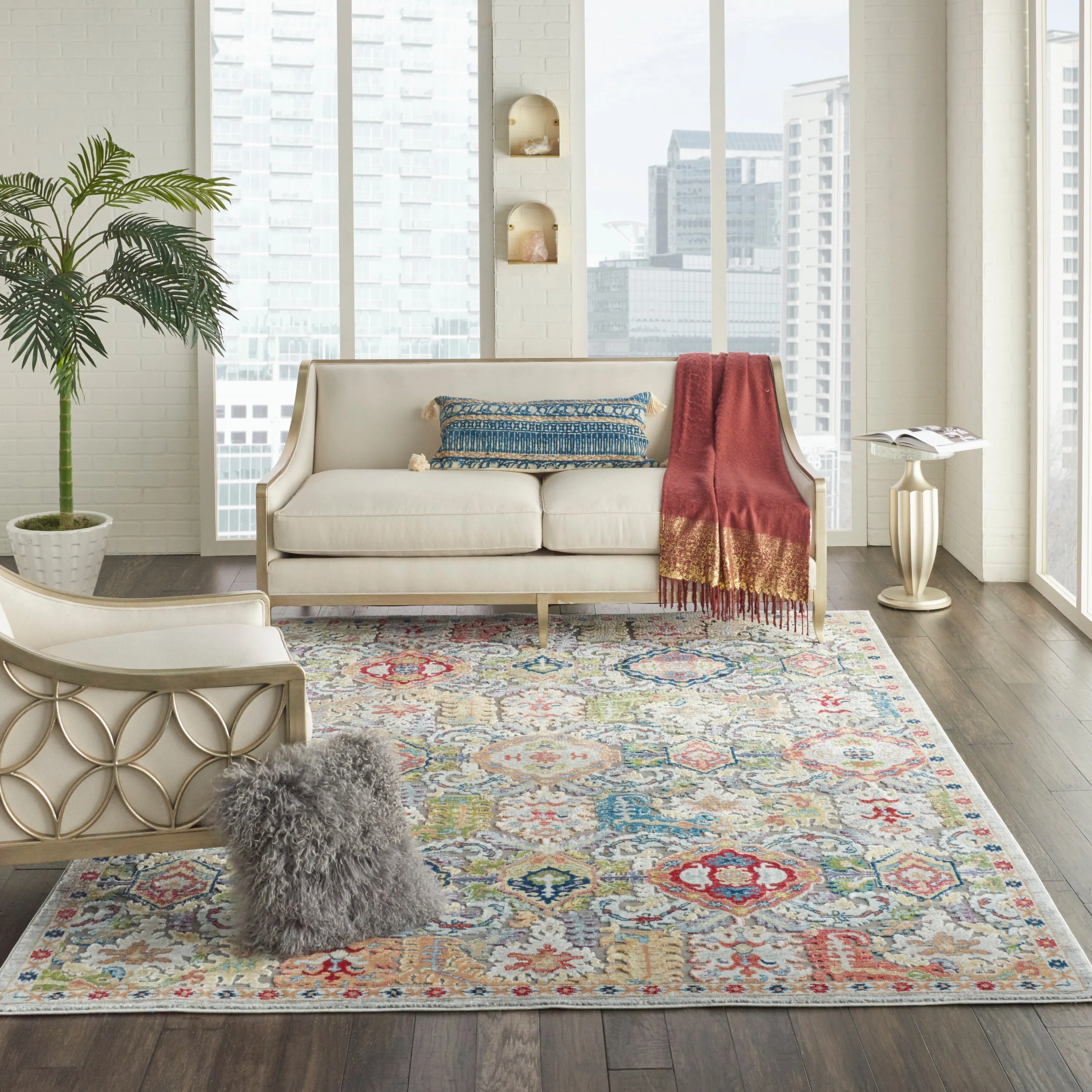 Ankara Global Grey/Multicolor Rug