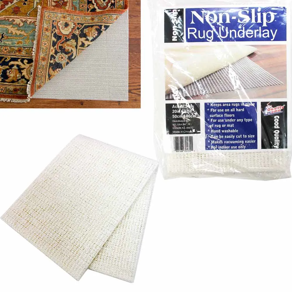 Area Rug Pad 20"x32" Non Skid Slip Underlay Nonslip Pad Super Grip Rugs Hardwood