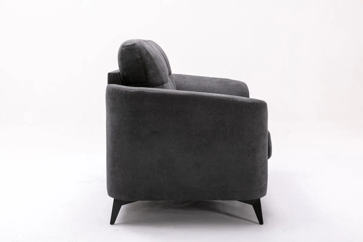 Callie - Woven Fabric Loveseat by Couch.com