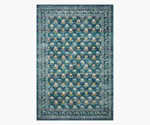 Courtyard Hadley Printed Rug - Emerald