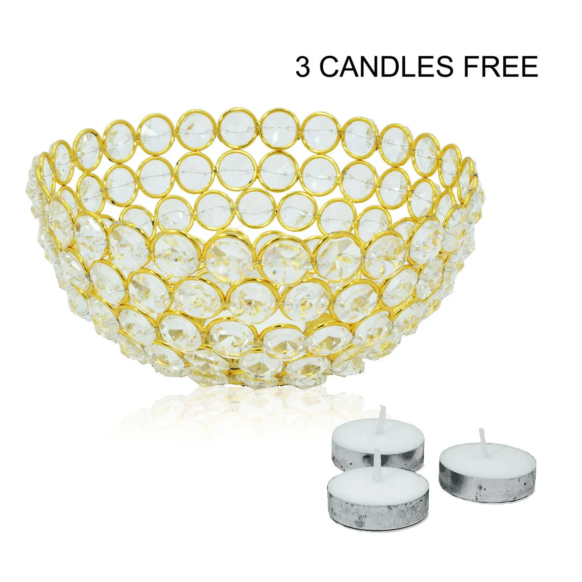 Crinds Bowl Candle Lamp - Big