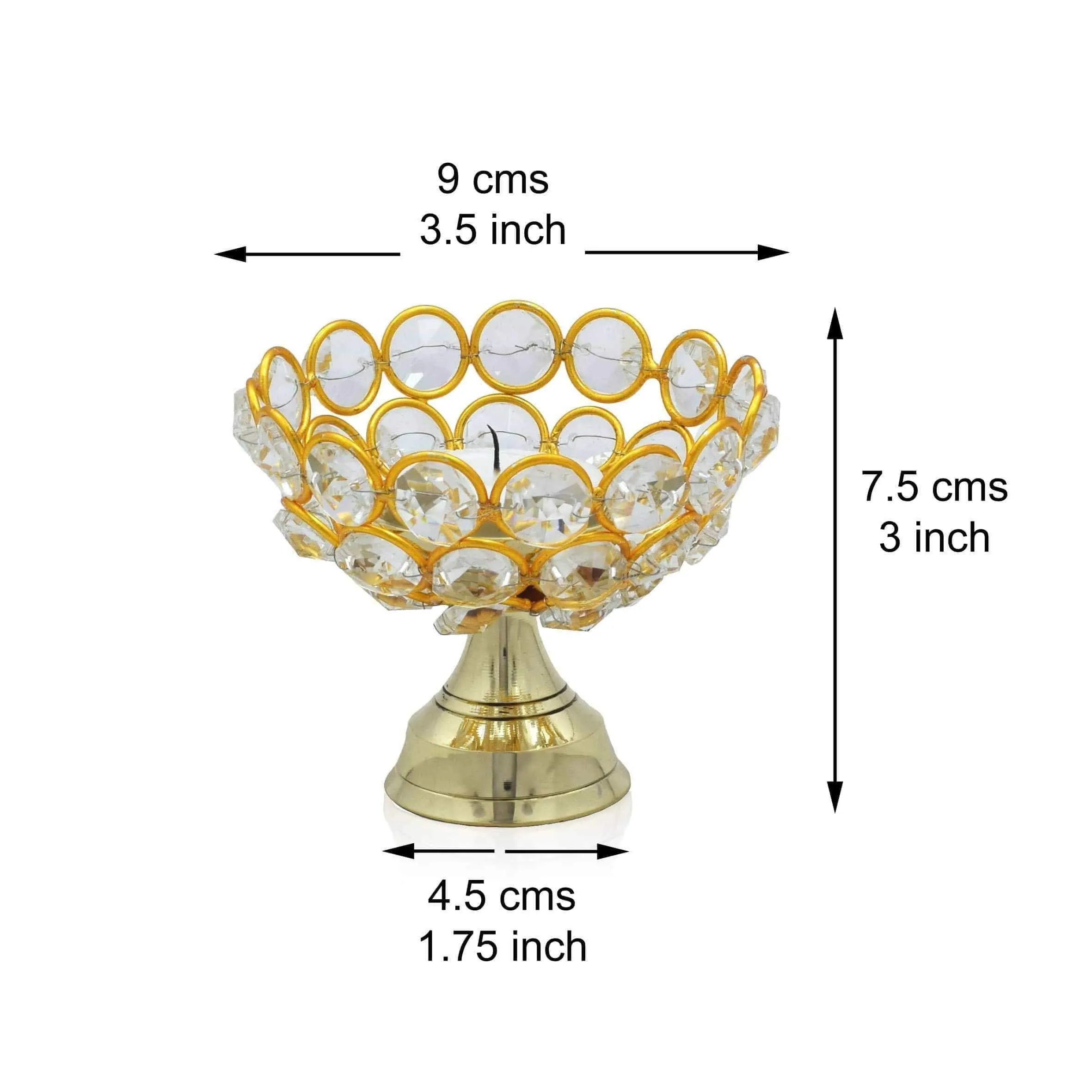 Crinds Classic Metal Candle Lamp