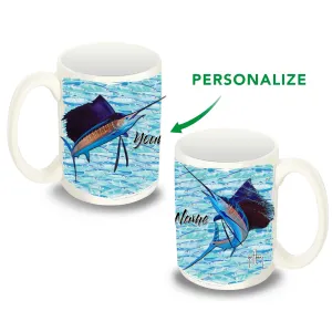 Custom Double Sail Bait Wall Coffee Mug
