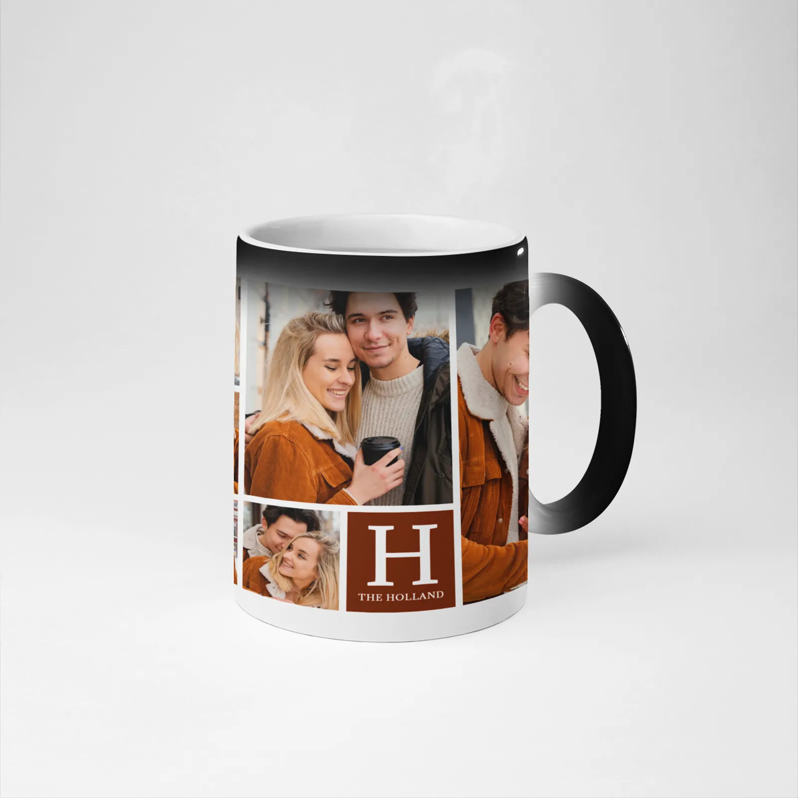 Custom Pictogram with Monogram Heat Activated Magic Mug