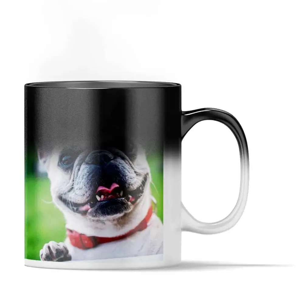 Custom Pictogram with Monogram Heat Activated Magic Mug