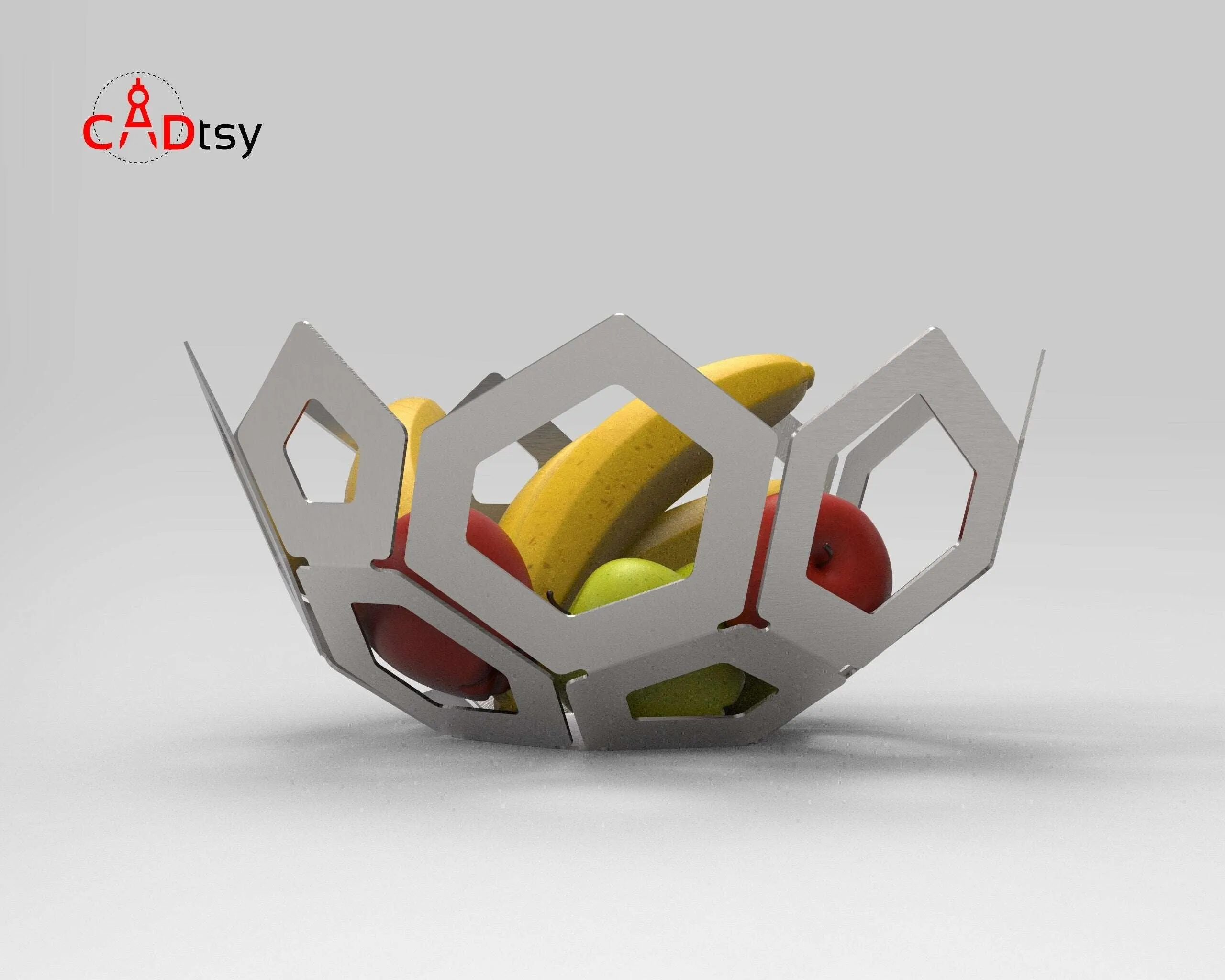 Decorative Metal Fruit Bowl DXF / SVG CNC Laser / Plasma Cutting Files