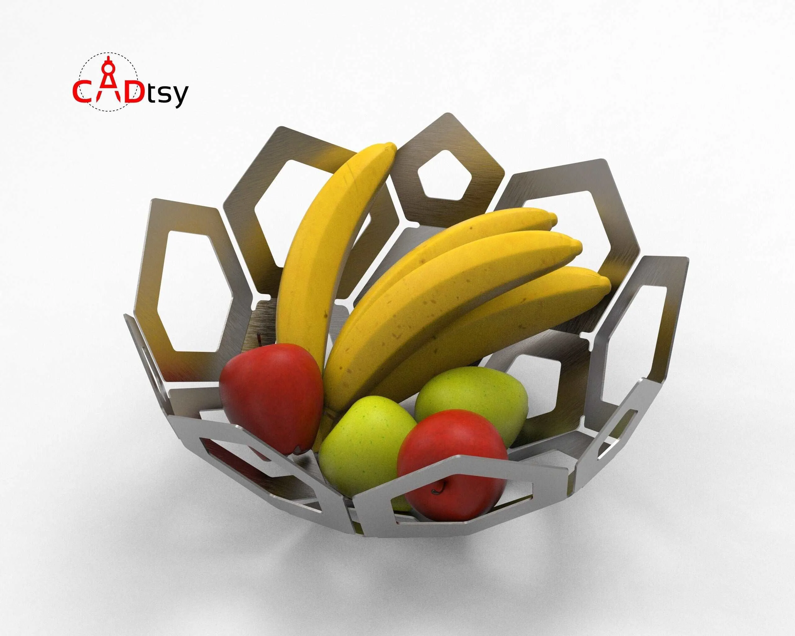 Decorative Metal Fruit Bowl DXF / SVG CNC Laser / Plasma Cutting Files