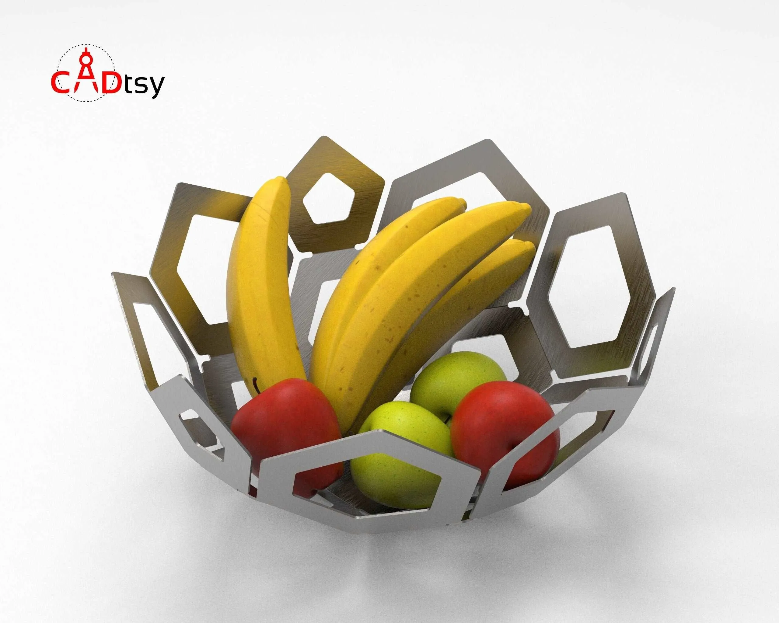 Decorative Metal Fruit Bowl DXF / SVG CNC Laser / Plasma Cutting Files