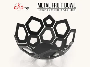 Decorative Metal Fruit Bowl DXF / SVG CNC Laser / Plasma Cutting Files