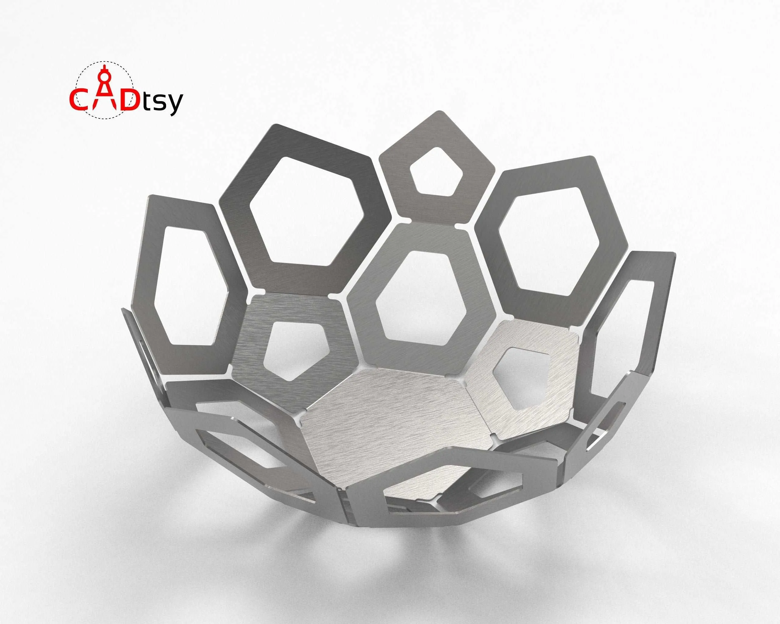 Decorative Metal Fruit Bowl DXF / SVG CNC Laser / Plasma Cutting Files