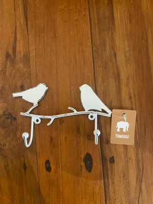 Double Birds Wall Hook White