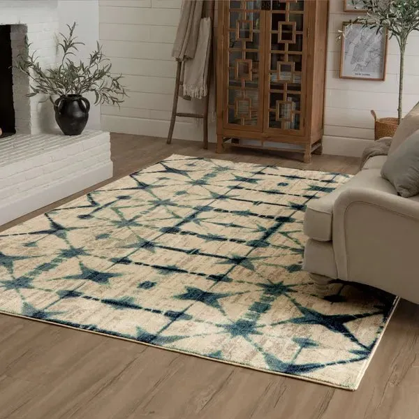 Expressions 91669 70033 Triangle Accordion Beige Rug