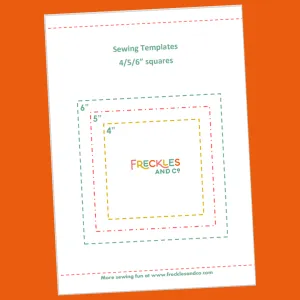 FREE Sewing Template Squares