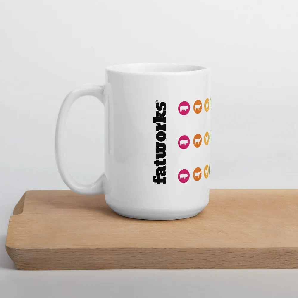 Iconic White Ceramic Coffee Mug