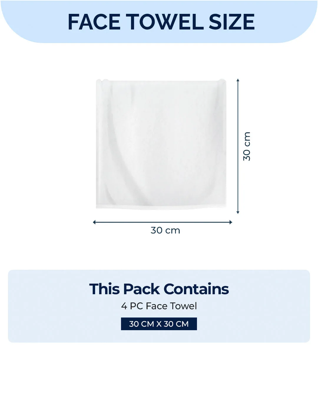 Light Green Cotton Solid 600 GSM Face Towel (Pack of 4)