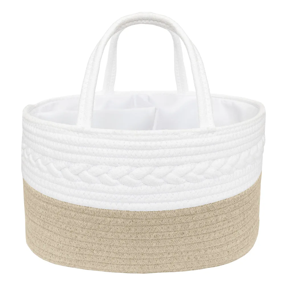 Living Textiles Cotton Rope Nappy Caddy
