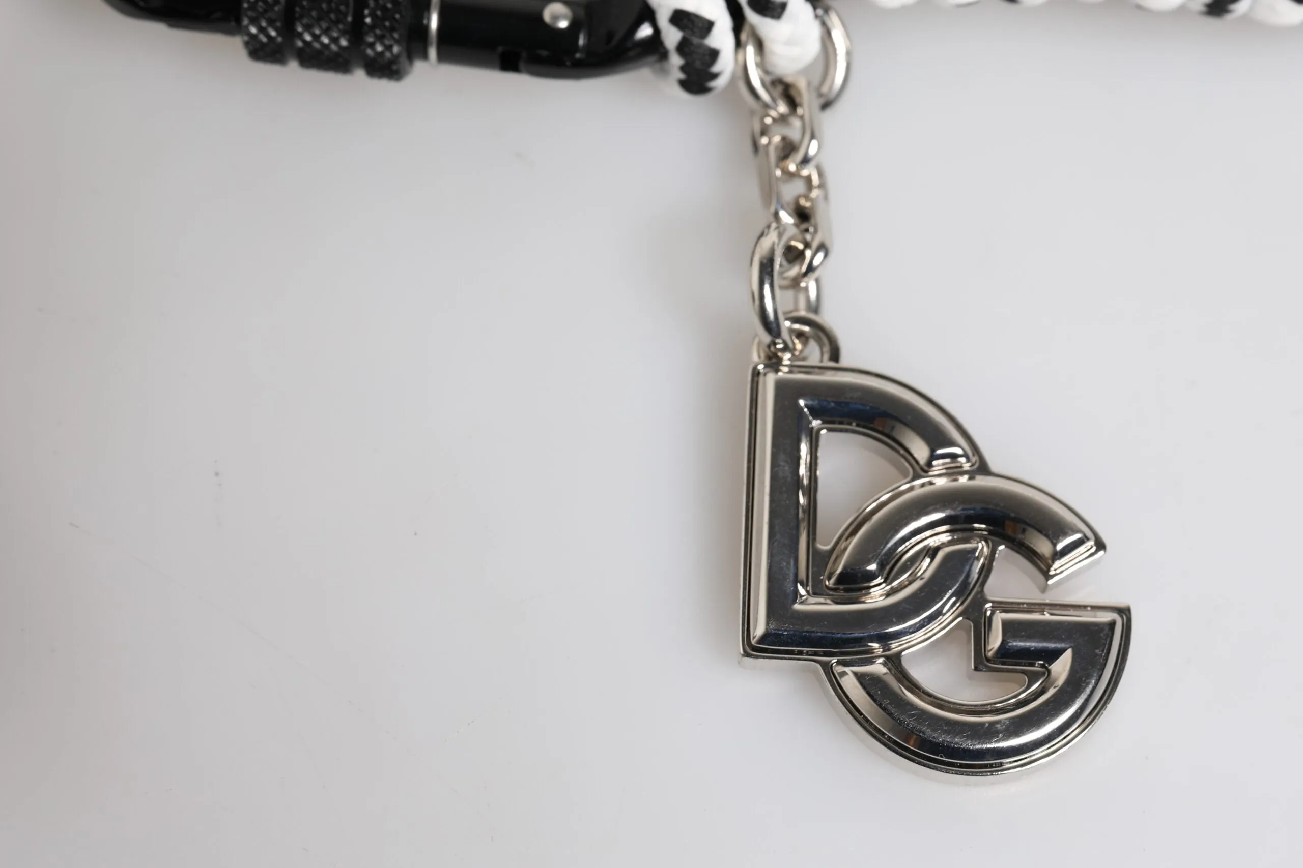 Multicolor Tape String DG Logo Keychain Polyester Keyring