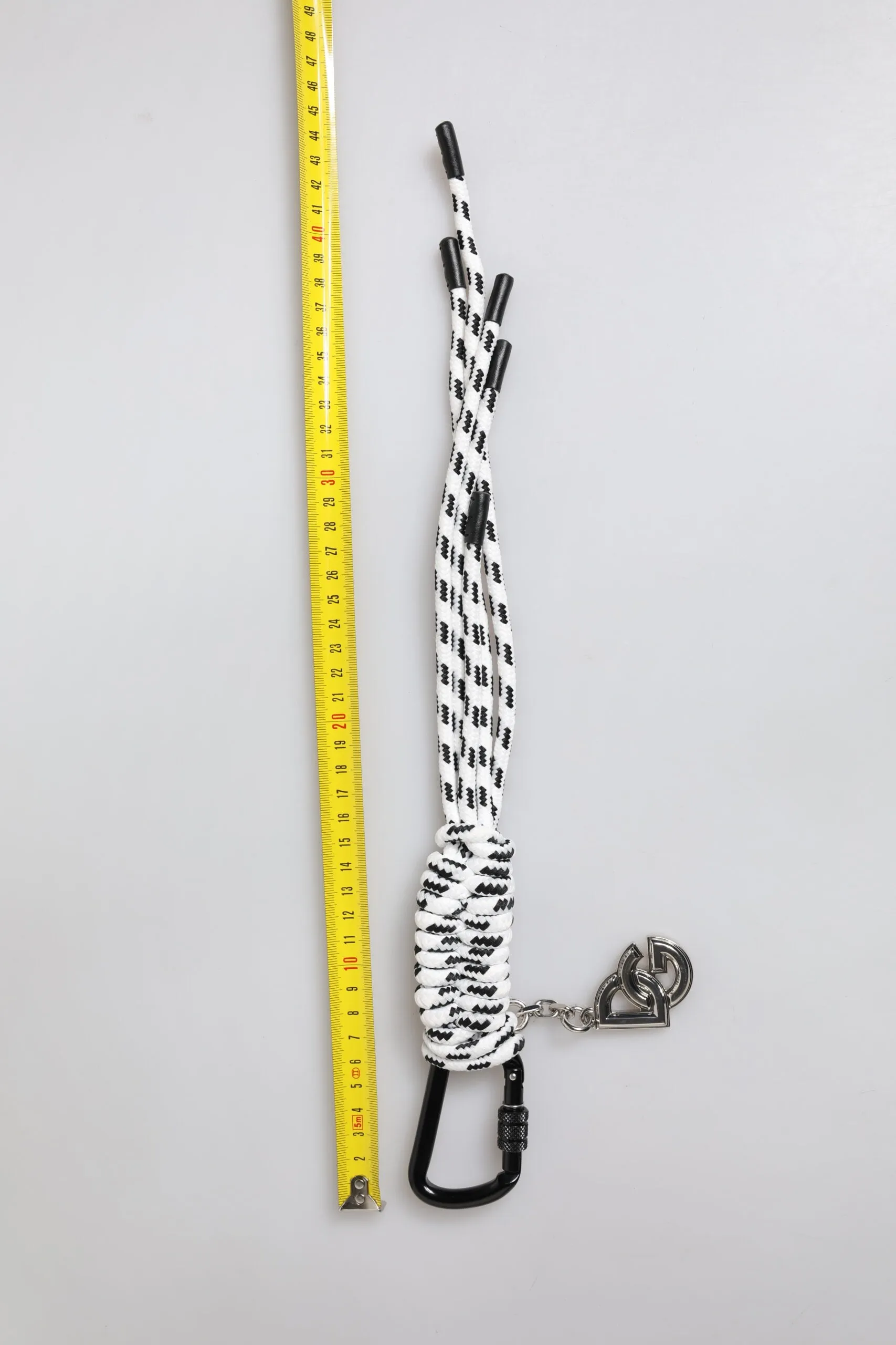 Multicolor Tape String DG Logo Keychain Polyester Keyring