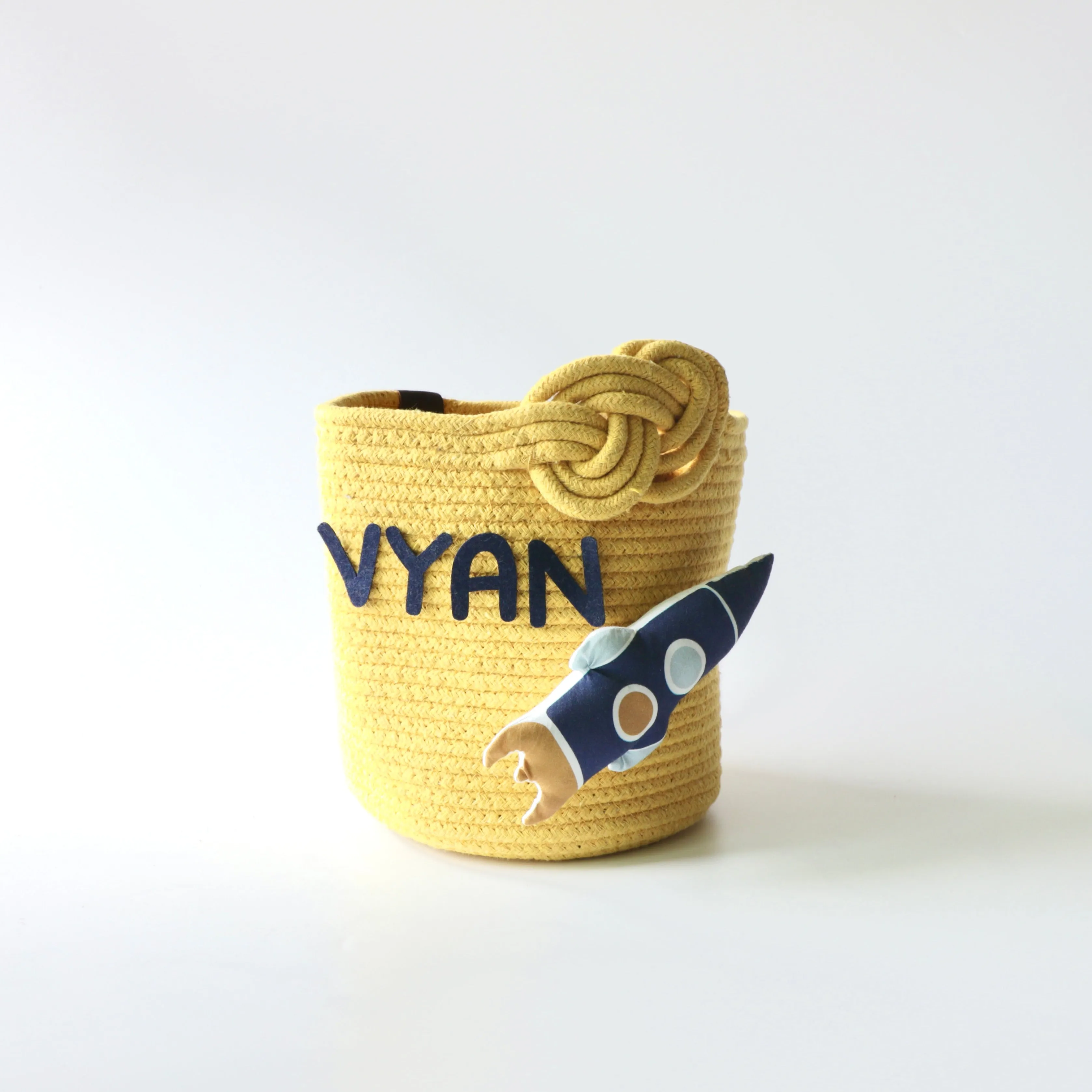 Multipurpose Storage Knotted Basket - Yellow (Rocket)