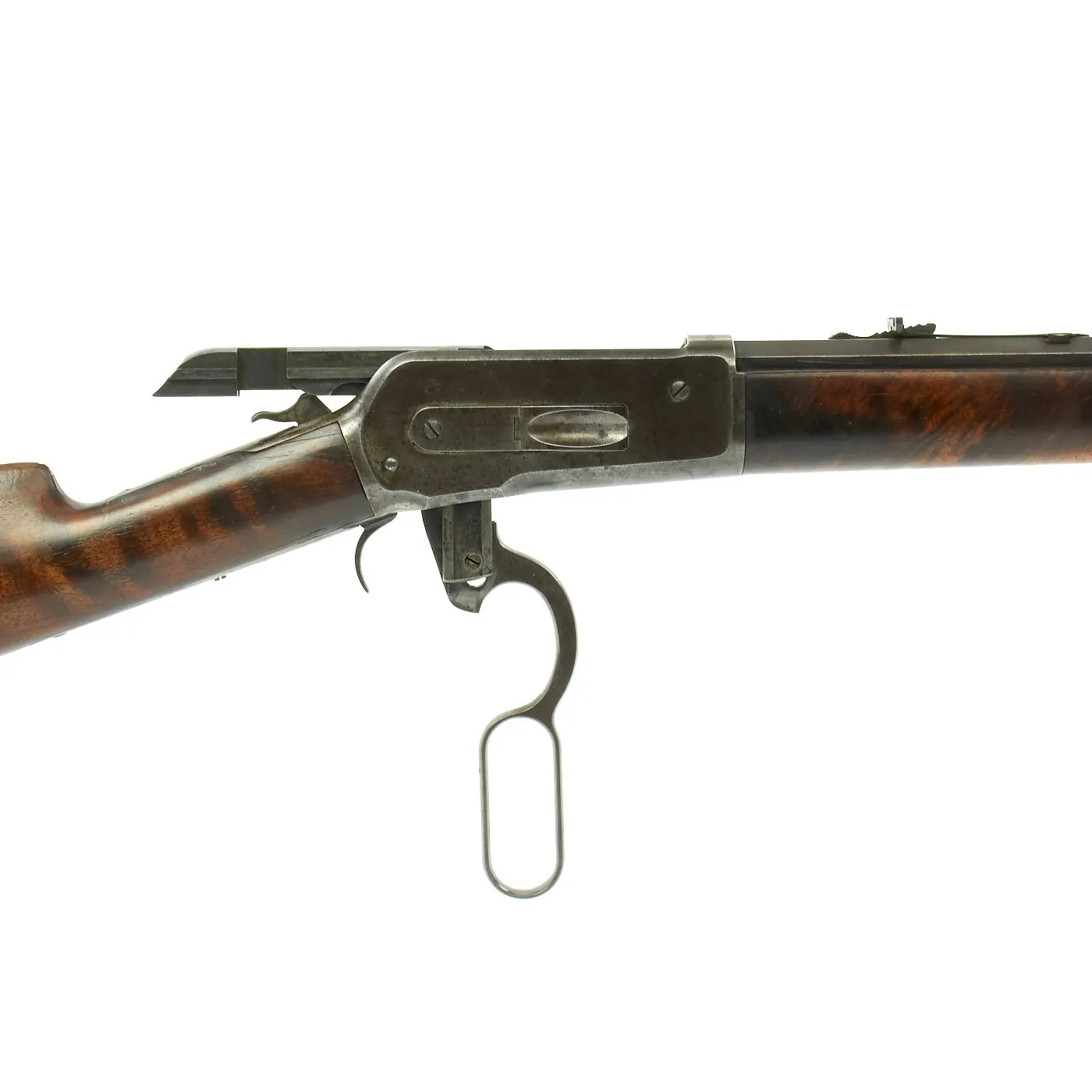 Original U.S. Winchester Model 1886 .40-65 Octagonal Barrel Rifle with Fancy Wood and Factory Letter - made in 1887