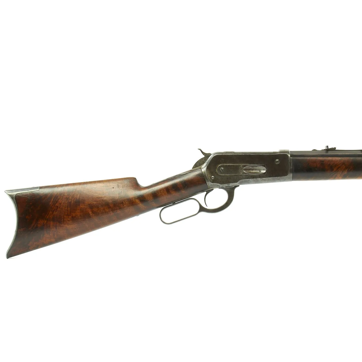 Original U.S. Winchester Model 1886 .40-65 Octagonal Barrel Rifle with Fancy Wood and Factory Letter - made in 1887
