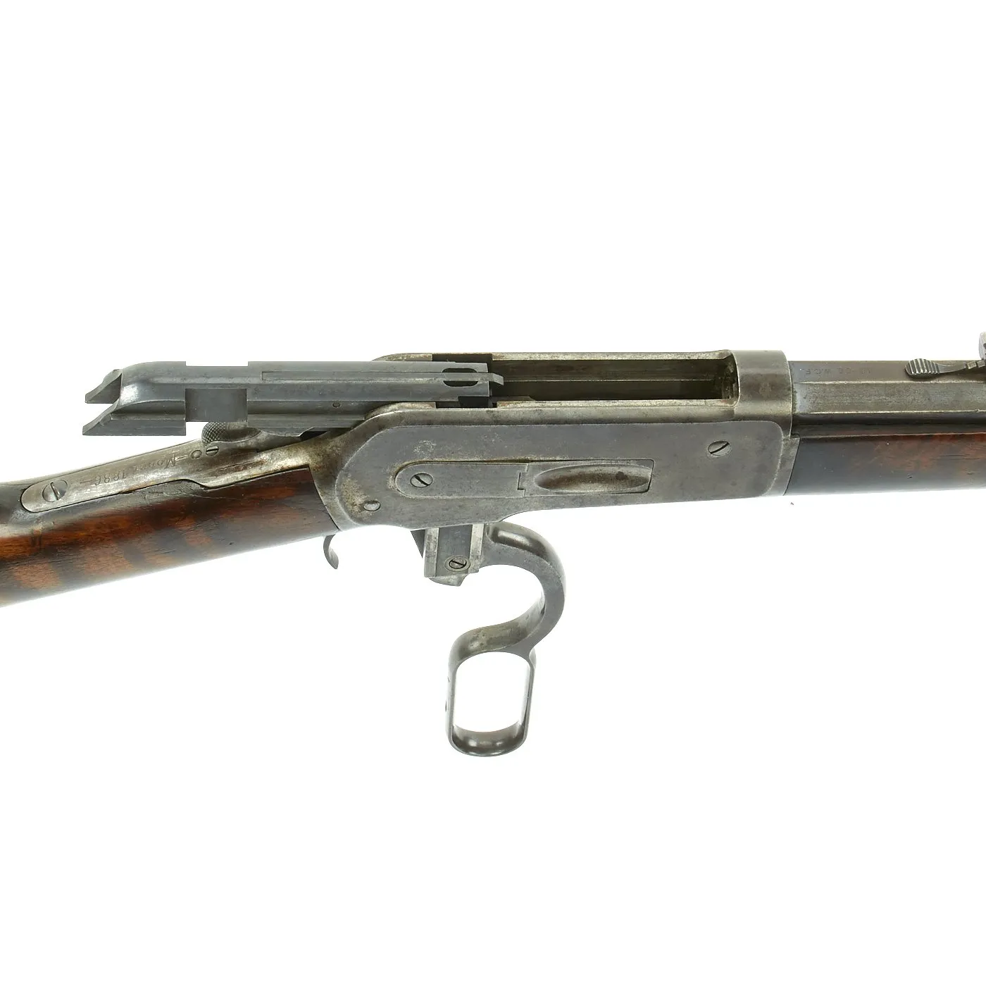 Original U.S. Winchester Model 1886 .40-65 Octagonal Barrel Rifle with Fancy Wood and Factory Letter - made in 1887