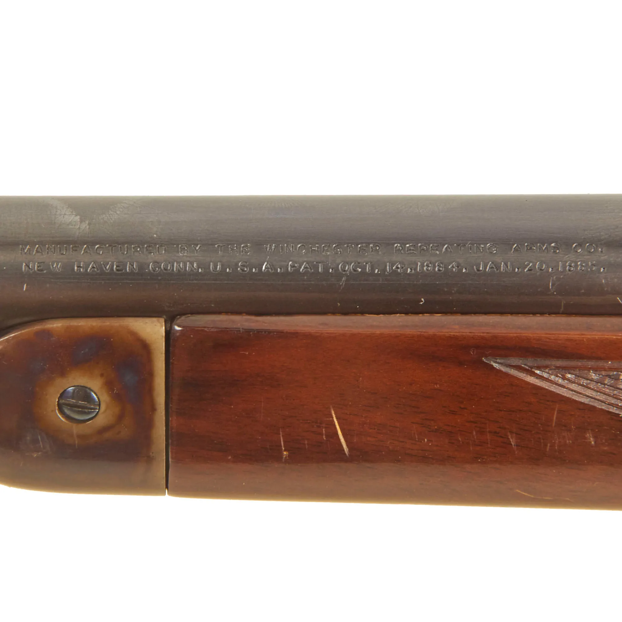 Original U.S. Winchester Model 1886 Deluxe Sporting Rifle Rebarreled in .33WCF - Serial 69264 made in 1892