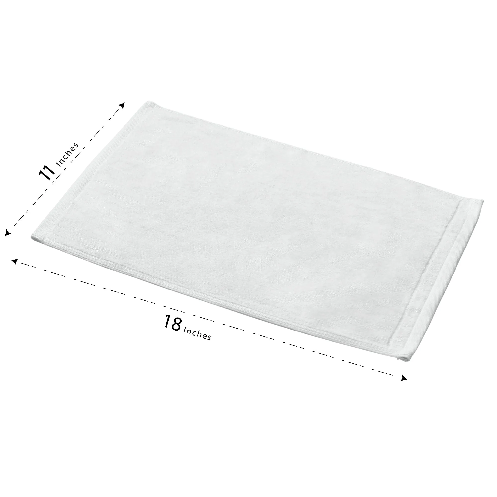 Set of 2 White Monogrammed Towel - Black Embroidered - Initial  K