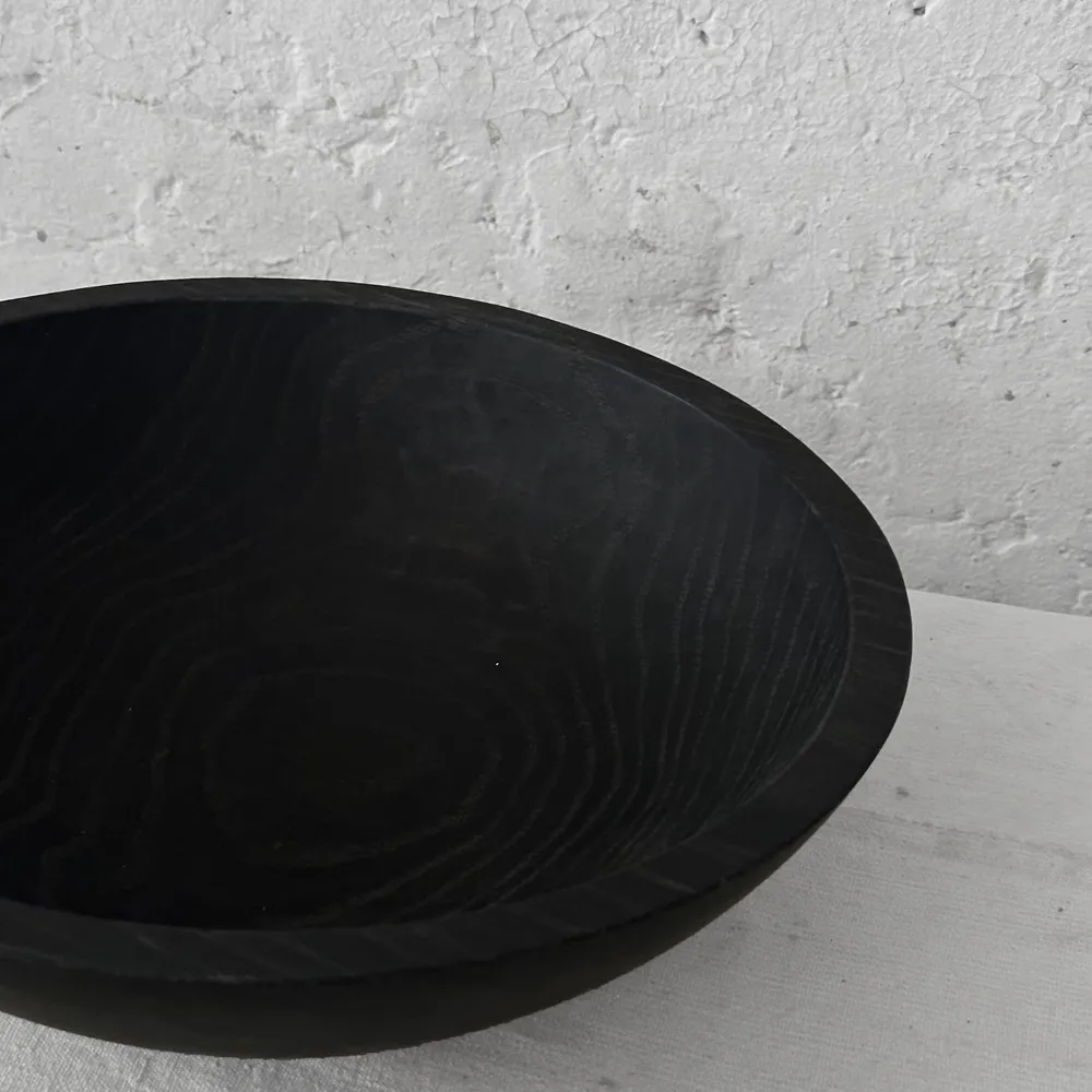 Spencer Peterman Black Ebonized 13" Oval Bowl (No. PB2407)