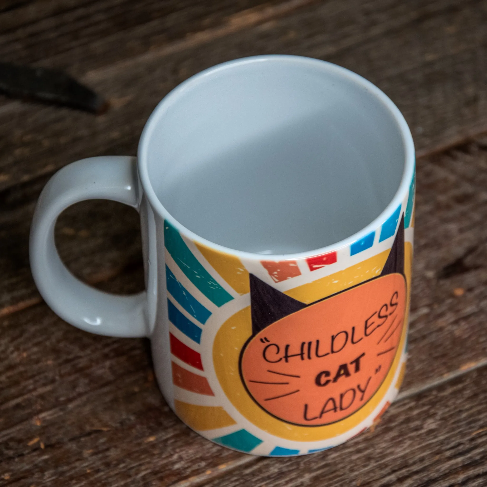 The In Blue Mug | Coffee Cup | Hand printed original artwork mugs |