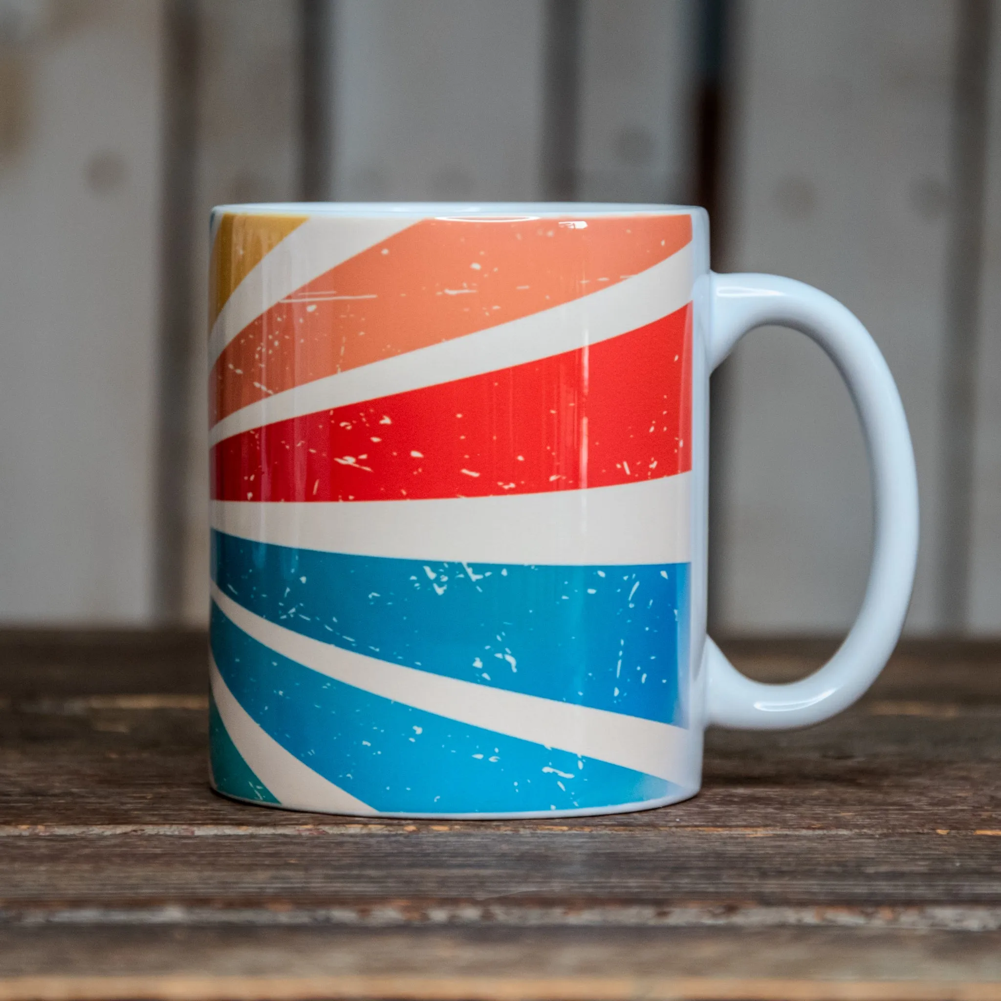 The In Blue Mug | Coffee Cup | Hand printed original artwork mugs |
