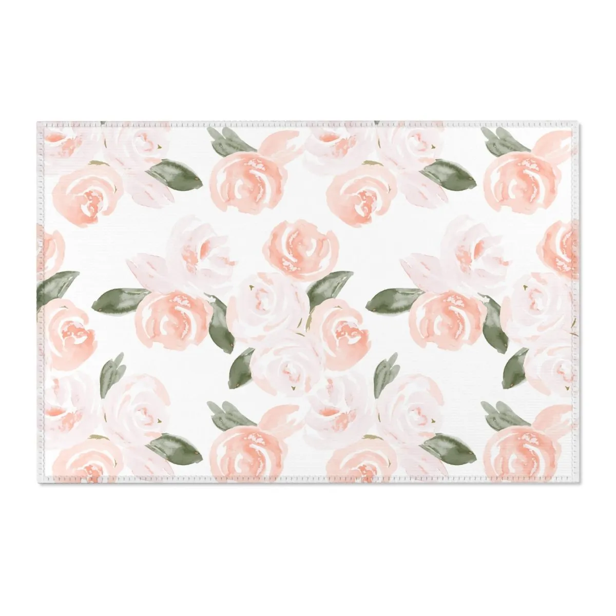 Watercolor Floral Nursery Rug